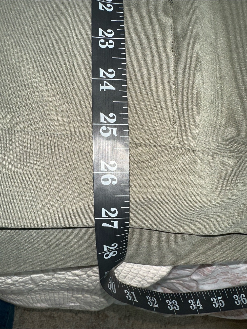 Chico's Olive Green Top with Crew Neck - Picture 11 of 11